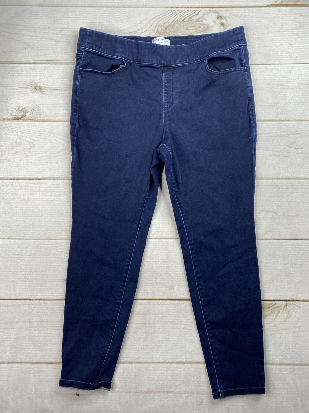 Lane Bryant High-Rise Jegging Jeans Womens 18 Dark High Rise Pull On Stretchy #1